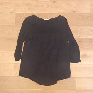 Le Lis Charcoal Women's Blouse